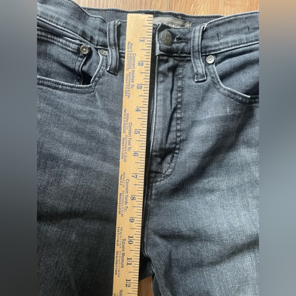 J. Crew Point Sur Charcoal Wash Black Shoreditch Straight Jeans Women's Size 27P - Picture 9 of 10